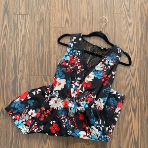 Dynamite Floral Dress with lace inserts